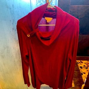 Crowl neck side split top